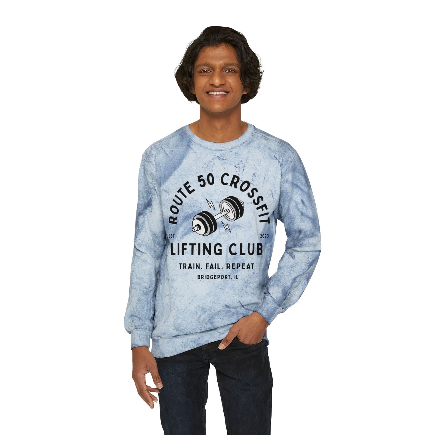 Unisex Color Blast Crewneck Sweatshirt