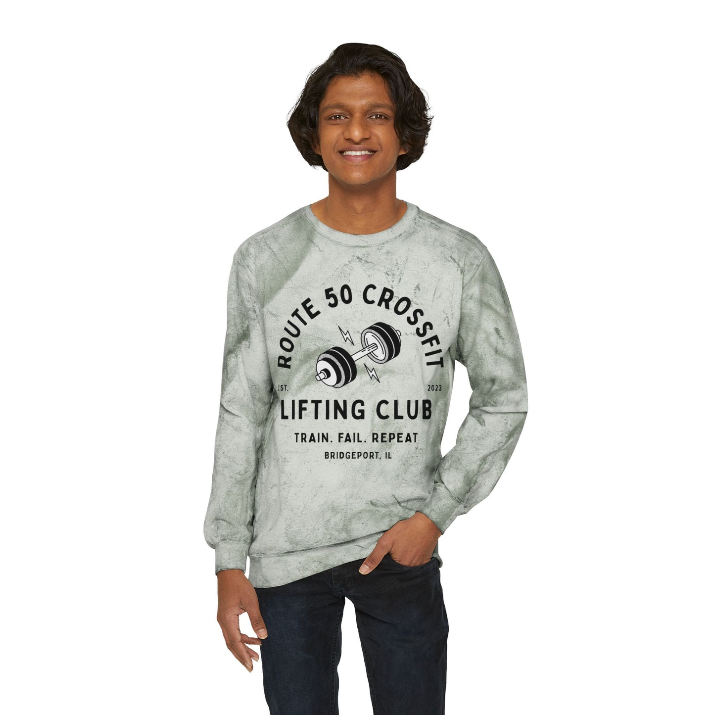 Unisex Color Blast Crewneck Sweatshirt