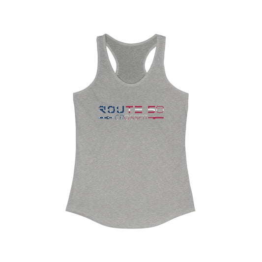 Women's American Flag Racerback Tank