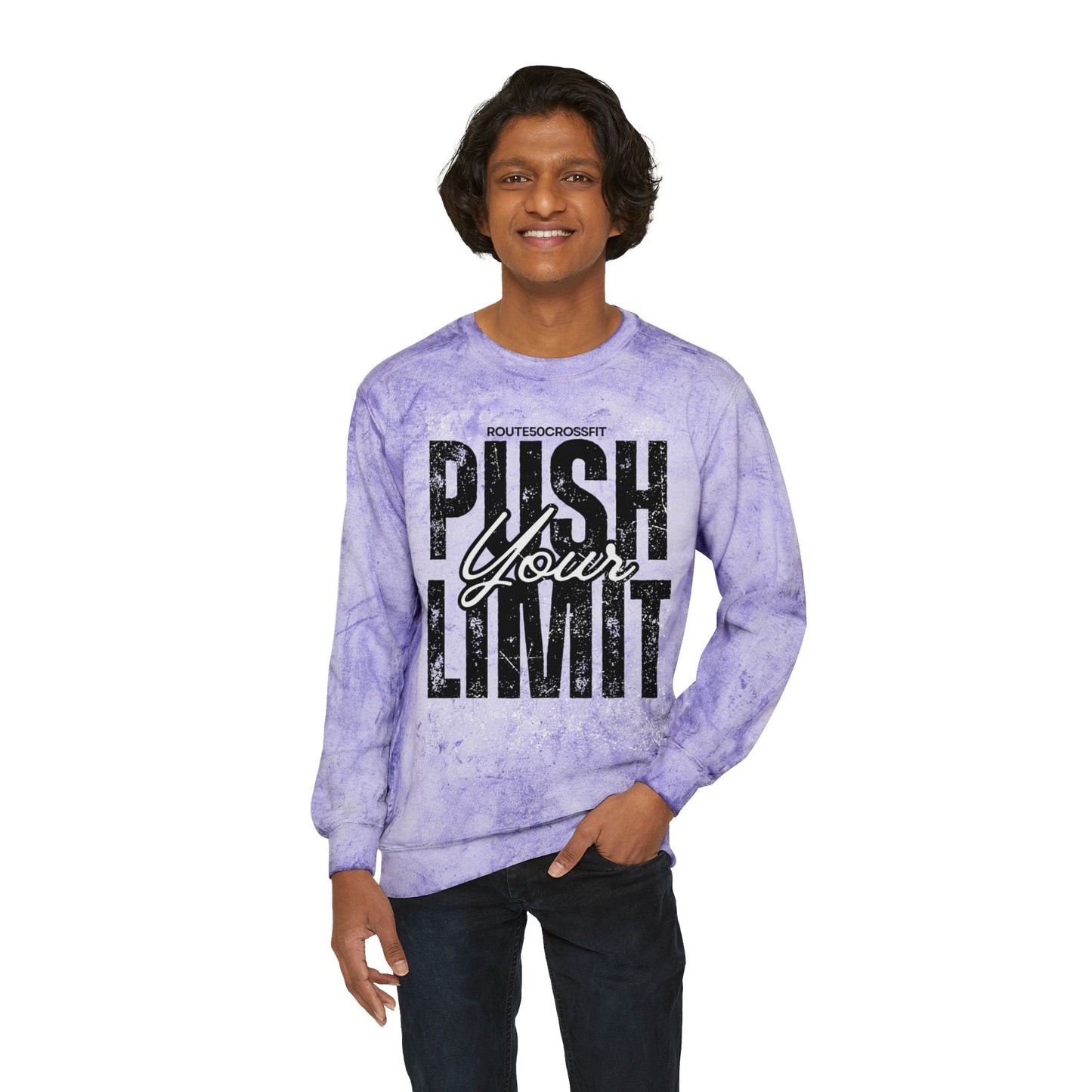 Unisex Color Blast Crewneck Sweatshirt