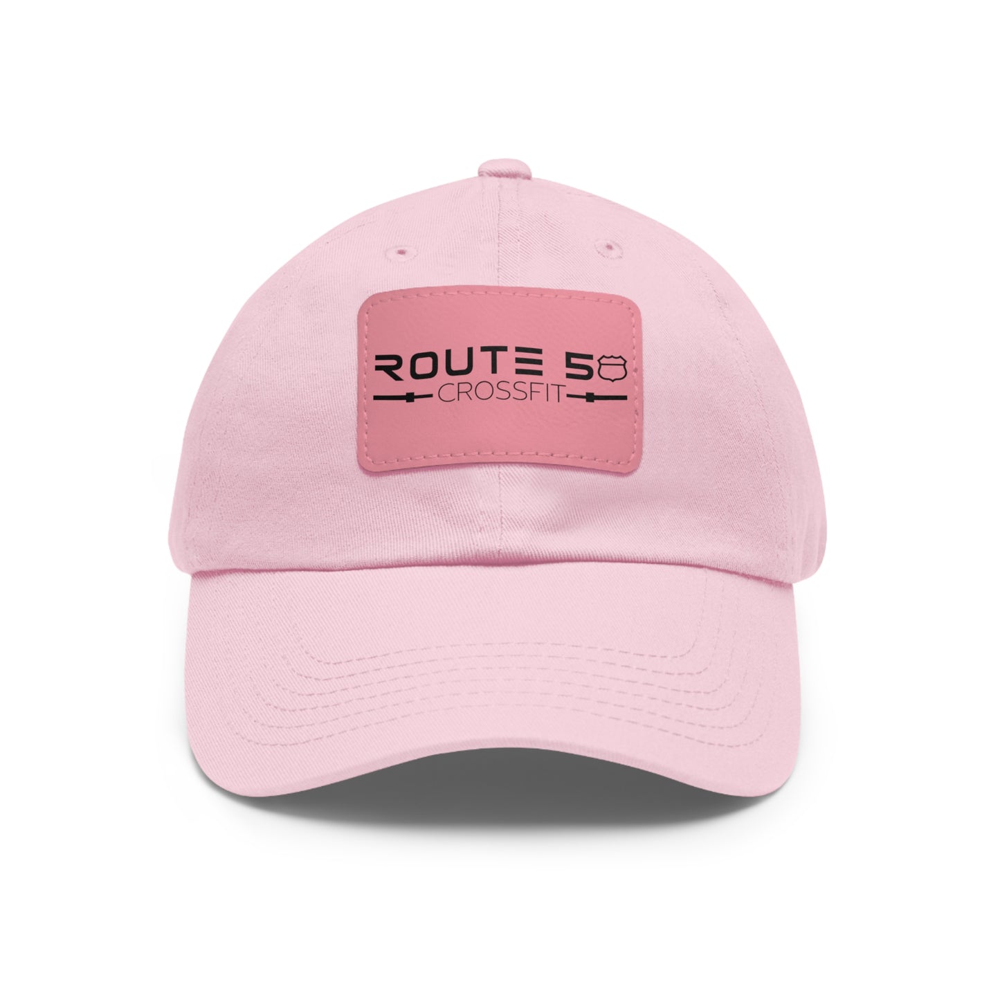 Dad Hat with Leather Patch (Rectangle)