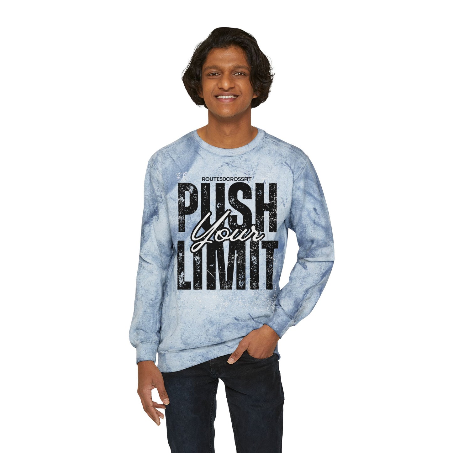Unisex Color Blast Crewneck Sweatshirt