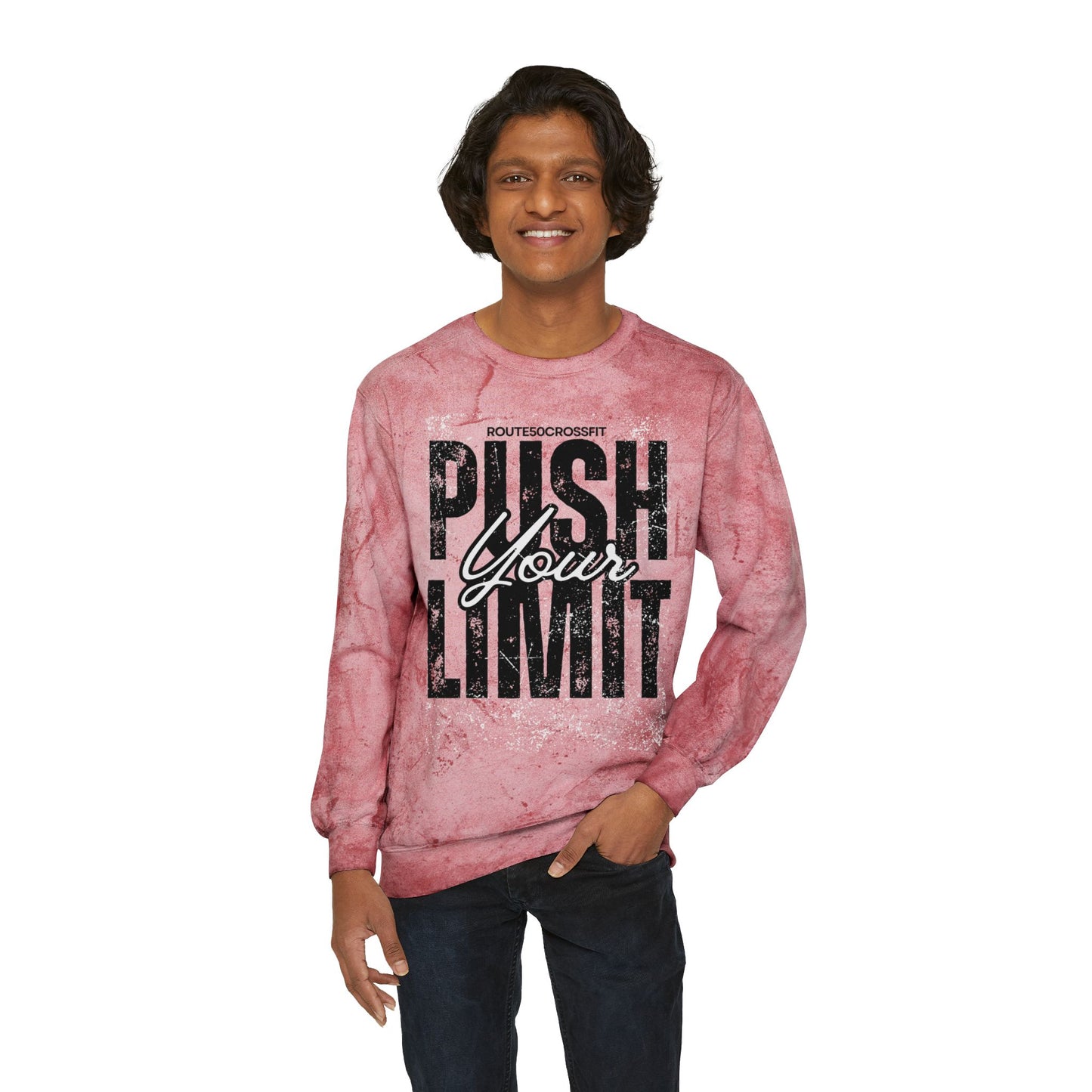 Unisex Color Blast Crewneck Sweatshirt